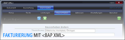 Fakturierung mit BAP XML